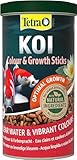 Tetra Pond Koi Sticks Colour & Growth - Koi-Futter für natürliche Farbenpracht & gesundes Wachstum von größeren Koi-Fischen, 1 L Dose