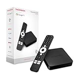 THOMSON Streaming Box 240, Google TV, 4K UHD, Sprachsteuerung, Voice Control, Google Cast, Dolby Atmos, Dolby Digital Plus, Bluetooth 5.0, HDMI 2.1, HDR10, Wi Fi, 2 GB RAM, 8 GB Speicher
