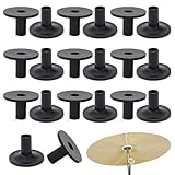 Beckenständer-Hülsen Beckenhülsen 20 Stück Trommelbeckenhülsen Beckenhüllen Kunststoff-Beckenhüllen Trommelbeckenständer Beckenständerhülsen für Shelf Drum Kit