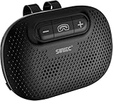 SUNITEC Freisprecheinrichtung für Auto Bluetooth 5.3, 2 Telefone Support, Siri & Google Assistant, Automatische Verbindung, Geräuschunterdrückung, 3W Lautsprecher, 22h Spielzeit, GPS & Musik Kompatibi