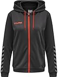 Hummel Damen Hmlauthentic Poly Zip Woman Hoodie, Asphalt, XXL EU