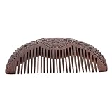 MOTHNUR Tragbarer Holzkamm aus Feiner Maserung Glatte Runde Zähne Sicher für Empfindliche Kopfhaut Kompakt für Reise und Alltag Vielseitiger Pflegekamm für Haartypen