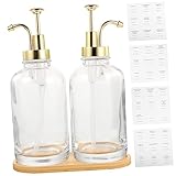 Healeved 1 Set Glas Lotion Flasche Bar Spender Pumpflasche Einfache Flaschen Spender Für Bar Pump Spender Bar