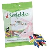 Bunte Lakritzstäbchen 100 g – Weiche Lakritz-Bonbons mit farbiger Hülle – Intensiver Lakritzgenuss – Bonbons