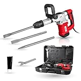 WALTER SDS Max - Stemm- und Abbruchhammer 1300 W, Meißeln, leistungsstark, 3800 Schläge pro Minute, 230 V / 50 Hz, ideal für anspruchsvolle Aufgaben in schwer zugänglichen Bereichen, Stemmen