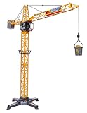 Dickie Toys 203462411 - Giant Crane, Kabelgesteuerter Kran, 1 Meter hoch