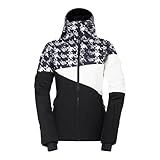 Dare2B Damen Womens Ice Iii Jacket Skijacke, Schwarzer Dogtooth Print, 36