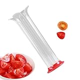 Multi Function Grape Slicer - Small Fruit Cutter with Quick Tomato Quartering Tool, Durable Kitchen Gadget for Cake Decoration, Kids Snacks, Baby Meals, Salad Preparation, Lunch, Outdoor Picnics