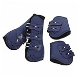 JOINPAYA 4 Stück Pferdebeingamaschen Pferdebeinschützer Pferdebeinwickel Pferdesehnengamaschen Pferdefußabdeckung Pferdeschienengamaschen Pferdestiefel Pferdetrailgamaschen