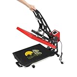 Garbenat 40 x 50cm Hitzepresse 2500W Halbautomatik Transferpresse 220V T-Shirtpresse 0-250℃ DIY Bügelpresse Mulitifunktional Wärmepresse, Maschine für Handwerksbetriebe, Fotostudios