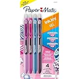 Paper Mate InkJoy Gel Pens, Medium Point, 0.7 mm, Assorted Candy Pop Colors, Pack Of 4 Pens