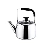 Elektrischer Wasserkocher Edelstahl Wasserkocher Piepton Kessel Kantine Haushalt Wasserkocher Gaskessel Verdickter Teekessel (Farbe: A, Größe: 5L)