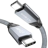 USB C Kabel 100W 240W 20Gbps, Unterstützt USB 3.2 Gen2x2 USB 3.1 Datenkabel, PD 3.1 QC 5.0 Schnellladen, 4K144Hz 2K240Hz Videoübertragung für Laptop, Handy, Tablet, SSD, Monitor, USB C Geräte (0,5m)