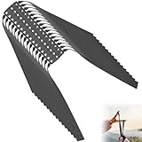 Aicharynic 16 Stück Steinschleuder Gummi, Schleudergummiband Flache Ersatzgummibänder Profi Gummibänder Schleuder Ersatzgummi für Zwille - Extra stark, gut verarbeitet und robust - Schwarz