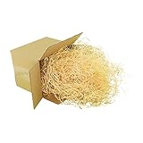 Holzwolle * Füllmaterial * für Geschenkkorb * für Lebensmittel geeignet * heimische Fichten PEFC-Zertifiziert * naturbelassen * für Deko und Geschenkkörbe (100g)