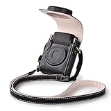 Rieibi Kameratasche für Sony ZV1F/ZV1/Ricoh GR IIIx/Ricoh GR IV III II/Fujifilm X-Half/X-HF1/Panasonic LX9 LX10 LX15/Canon G7X III/G7X II /SX740 HS- Kameratasche mit Riemen - schwarz