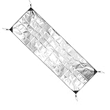 Camping-Schlafmatte aus Schaumstoff, isolierende Aluminiumfolie, Camping-Isomatte, doppelseitige wasserdichte Folienmatte, Schlafzeltunterlage, wärmeisolierende Matte für Camping, Picknick im Freien