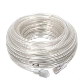 HAUSPROFI LED Lichterschlauch Verlängerung 5M 100LEDs Erweiterbar durch End-to-End Verbindung, ohne Netzteil & Fernbedienung, für Innen Außen, Warmweiß, Ø5mm