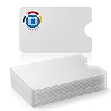 WallTrust Hartplastik Schutzhülle - 12 Stück - ohne Loch - Kartenschutzhülle für Kreditkarten Ausweis transparent - Sichere Kartenhülle und EC Karten Bankkarten