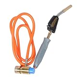 VALICLUD Gasbrenner Lötbrenner mit Piezozündung Hochdruckschlauch Gasschneider für Sanitär Schweißen und Kältetechnik Langlebig und Vielseitig Einsetzbar