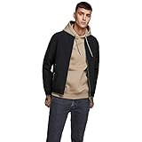 JACK & JONES Herren JJERUSH Bomber NOOS 12165203, Black, M