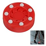 Tokaneit Street Hockey Puck,Roller Hockey,Professionelles Eishockey,Rollenhockey Puck im Freien,Hallenhockey,Trainingspucks,Inline Hockey,Hockey Puck mit Rollen,Kinderhockey,Rollhockey im Freien Rot