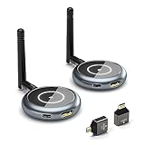 AIMIBO Wireless HDMI - Bis zu 4 Empfänger 165FT/50M HDMI Funkübertragung Extender 1080P@60Hz Funk HDMI Transmitter 5.8G Streaming Video für Laptop, PC, Kamera, Kabelbox zu Multiple TV, Monitor, Beamer