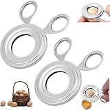 Alulayu 2 Pcs Eieröffner,Eierpiekser Edelstahl Ei Scissor Zeitsparender Eierköpfer Eieröffner Eierschneider GourmetAus Edelstahl Eier Cutter Für Rohe Und Gekochte Eier Küchenwerkzeug