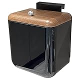 lazyfun Küchen Mülleimer Mit Schiebedeckel an Der Wand Anbringbar Große Öffnung Geruchshemmend Zum Aufhängen an Der Schrankwand Einfach Abwischbar Mit Schiebeverschluss Wandmontierter