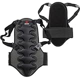 protektorenweste Motorrad,Rückenprotektor für Motorrad, Ski, Umschnall Rückenschutz, Verrutschsicher, Geringes Gewicht, Schnell Trocknend, Taillengurt mit Klettverschluss & Verstellbare Elastikträger