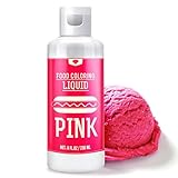 Lebensmittelfarbe - 240ml Flüssige Lebensmittel Farben zum Backen, Kuchen Dekorieren, Zuckerguss, Kekse und Macaron - Zuckerfrei Food Coloring für Getränken, Osterei, Seifen und Basteln (Pink)