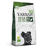 YARRAH Vega Vegetarisches Bio-Trockenfutter für Hunde – für alle Rassen und Altersgruppen | Exquisite Biologische Hundebrocken, 7kg | 100% biologisch & frei von künstlichen Zusätzen,Braun