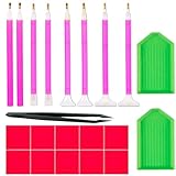 ElevaPulse 21 Stück Diamond Painting Stift und Zubehör für DIY Diamantmalerei, Stickerei und Nagelwerkzeug