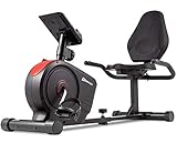 Hop-Sport Liegeergometer HS-2050L – Sitzergometer mit 8kg Flywheel System rot