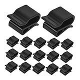 FONDOTIN 50 Stück Solar Kabelclips Kunststoff Wetterfeste Photovoltaik Kabelschellen zur Solarmodul Befestigung Kompakte Kabelhalter für Modul Kabelmanagement Schwarz Langlebig und