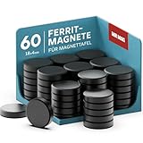 MrMag 60 Professionelle Haftmagnete für Büro und Zuhause | Starke Haftmagnete für Whiteboard, Kühlschrank & Pinnwand | Ferrit-Magnete | 18x4mm