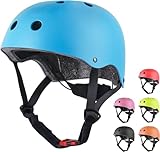 Kinderhelm für 3-8 Jahre Jungen Mädchen, 48-54cm Kleinkind Fahrradhelm Micro Scooter Helm Kinder Radfahren Helme Skateboard Helm Helmet (blau)