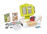 Smoby - elektronische Supermarktkasse - Spielkasse mit Taschenrechnerfunktion, Licht- und Soundgeräuschen sowie viel Zubehör, für Kinder ab 3 Jahren