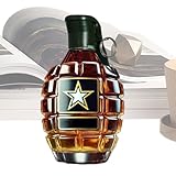 Vintage Whiskey Decanter Flasche - 300 ml einzigartige Glas -Schnaps -Flasche für Wein, Bourbon, Whisky - Raffinierte dekorative für Zuhause, Party, Festival, Geschenk für Enthusiasten