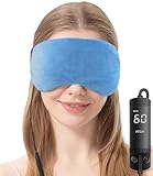 AROMA SEASON | Große elektrisch beheizbare Wärmebrille für ultimative Entspannung | Wärmende Augenmaske aus Seide | Geruchslos oder mit angenehmen Lavendel-Duft