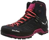 Salewa WS Mountain Trainer Mid Gore-TEX Damen Trekking- & Wanderstiefel, Grau (Asphalt/Sangria), 38.5 EU