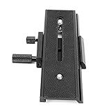 Macroing Rail Slidering Rail Black Alloy 2 Wayroing Rail Slider mit 1 4 Befestigungsschraube für Nahaufnahmen