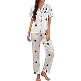 Pyjama Vierteiliges Set Damen Sexy Pyjamas Baumwolle Nachthemd Full Slip Miederkleider A-Linien Flowy Schlafanzüge Slim Fit Spaghetti Träger Nachthemd Nachtwäsche