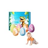 6 Stück Badebomben mit Überraschung,Dinosaurier Badekugeln Kinder, Natürliche Badekugel Badebomben Schaumbad für Jungen und Mädchen Badekugeln Weihnachten Kindertag Geburtstagsgeschenk (A)