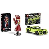 LEGO 76223 Marvel Iron Mans Nano Handschuh & 42138 Technic Ford Mustang Shelby GT500, Modellauto-Bausatz, Spielzeugauto, Rennauto für Kinder und Teenager mit AR-App und Rückziehmotor