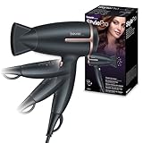 Beurer HC 25 klappbarer Reisehaartrockner mit Ionenfunktion, leistungsstarker Föhn, für geschmeidiges & weiches Haar, ideal für unterwegs, 1600 Watt, weltweite Spannungsanpassung 110-120/220-240 V