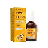 Medex Propolis Oral Junior, propolis spray, Mund- und Rachenspray, wasserbasiert, OHNE Alkohol; mit Zusatz von Honig, Salbei, Niacin, Fichtenspitzen, mit Applikator, für Kinder ab 3 Jahren, 30 ml
