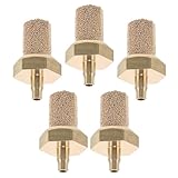 PRETYZOOM 5 Stück Kupfer Filterdüse für Schneemaschine Pneumatisches Luftstein-diffusor Zubehör Geräuschdämpfend Einsetzbar für Bühnennebel Kompressorfilter