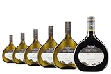 DIVINO Franconia Frankenwein Probierpaket - Silvaner, Müller-Thurgau, Bacchus, Kerner, Domina - Qualitätsweine im Bocksbeutel direkt aus den Weinbergen Frankens (6 x 0,75l)