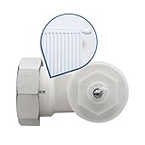 kör4u Winkeladapter Schraubverbindung M30 x 1,5 mm, weiß, für Oventrop, links- und rechtsseitig montierbar